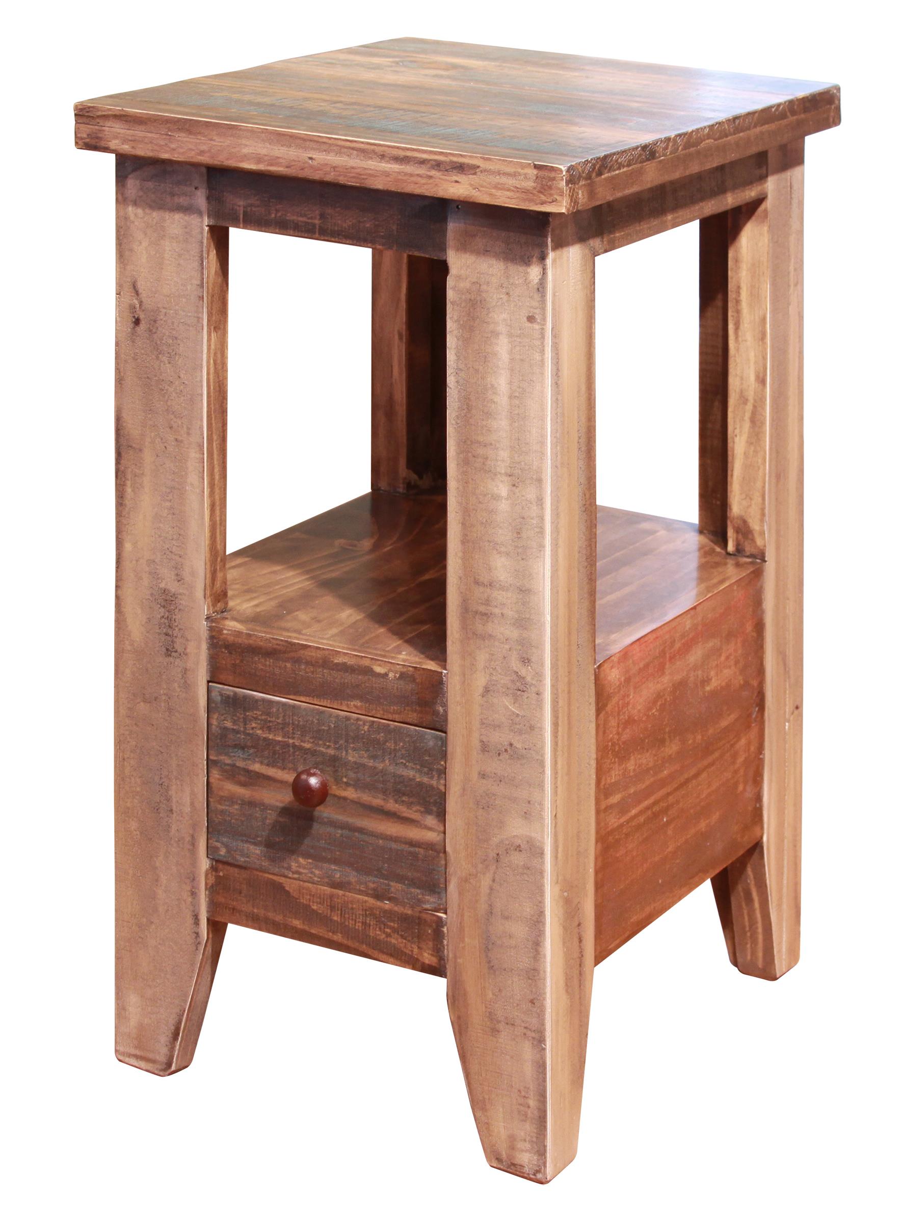 Antique Chair Side Table by International Furniture Direct at Furniture Barn